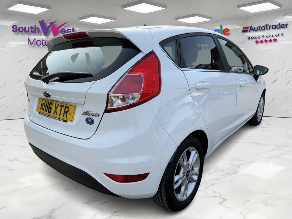 Ford Fiesta Hatchback 1.0 T Ecoboost Zetec 201616 MH16XTR White #5