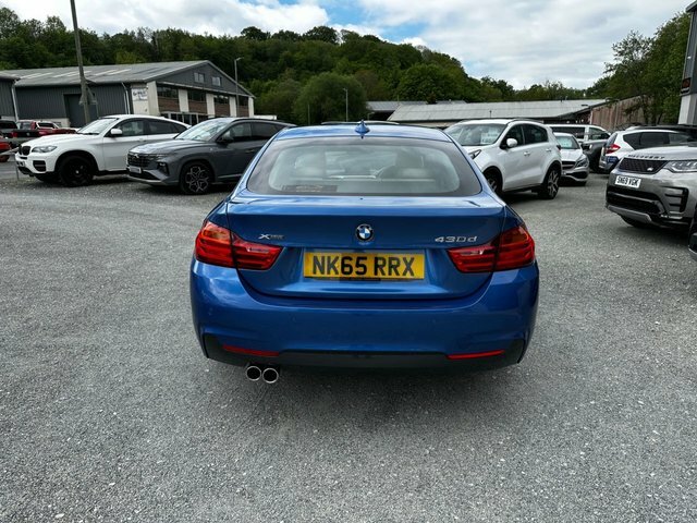 BMW 4 Series Gran Coupe 430D M Sport Hatchback NK65RRX Blue #5