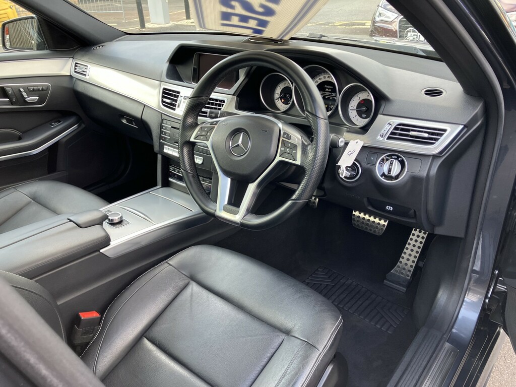 Mercedes-Benz E Class Saloon 3.0 E350 V6 Bluetec Amg Night Edition Premi KM16FNZ Grey #2