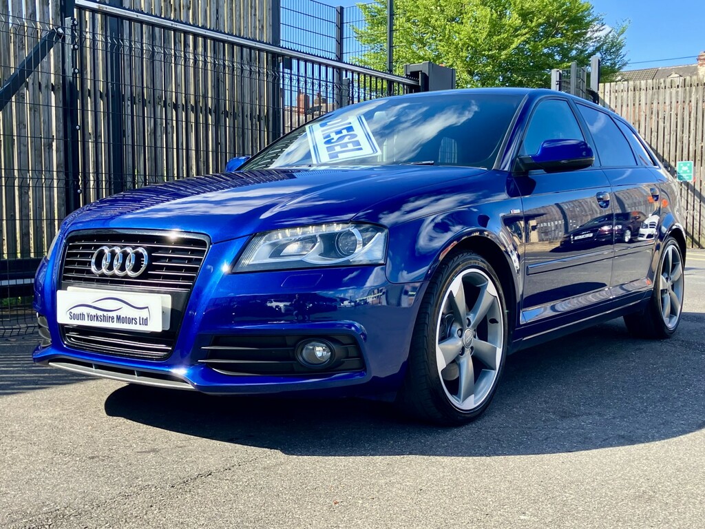 Audi A3 Hatchback 2.0 Tdi Black Edition 170 Ss 2012 EX62WDK Blue #4