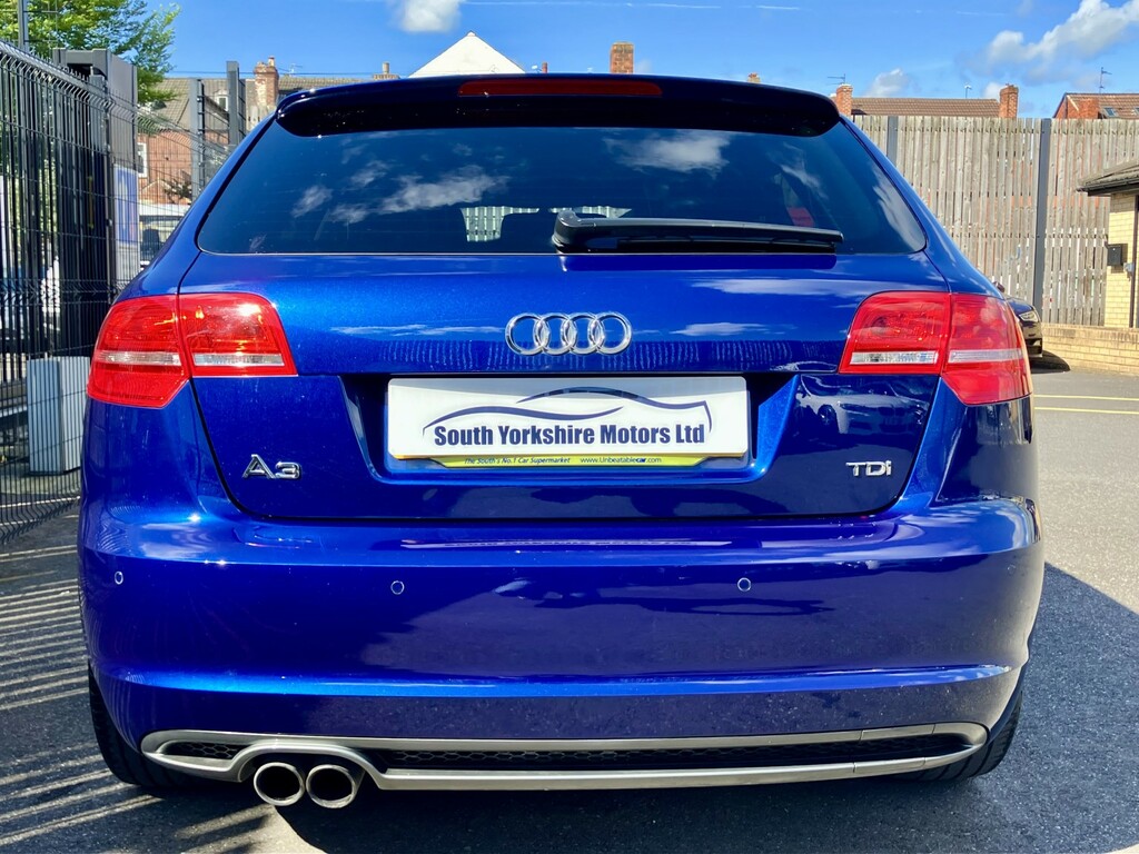 Audi A3 Hatchback 2.0 Tdi Black Edition 170 Ss 2012 EX62WDK Blue #3