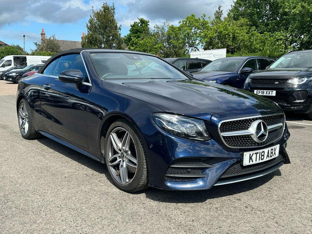 Mercedes-Benz E Class 2.0 E220d Amg Line Premium Plus Cabriolet G-tron Blue