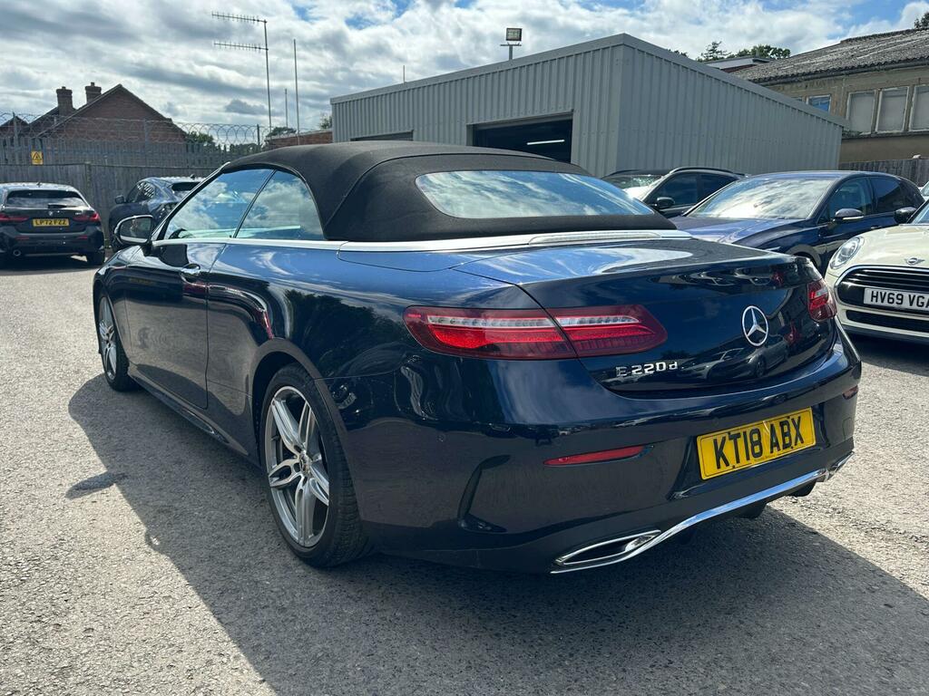 Mercedes-Benz E Class 2.0 E220d Amg Line Premium Plus Cabriolet G-tron KT18ABX Blue #3
