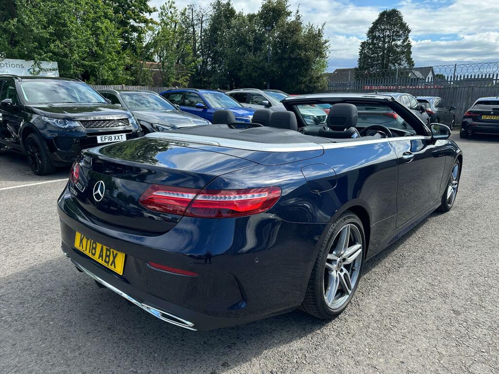 Mercedes-Benz E Class 2.0 E220d Amg Line Premium Plus Cabriolet G-tron KT18ABX Blue #5