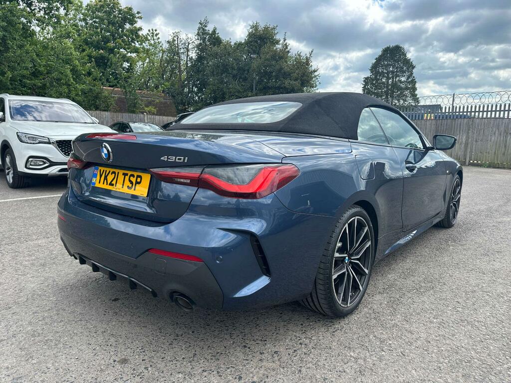 BMW 4 Series 2.0 430I M Sport Euro 6 Ss YK21TSP Blue #4