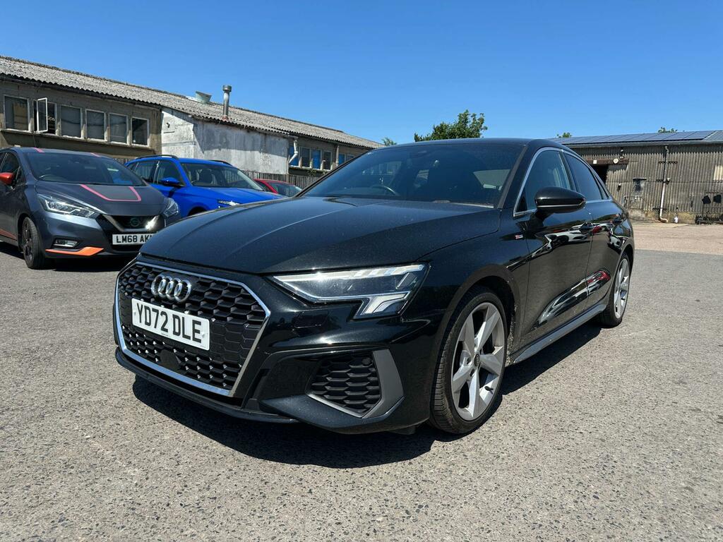 Audi A3 1.5 Tfsi 35 S Line S Tronic Euro 6 Ss YD72DLE Black #2