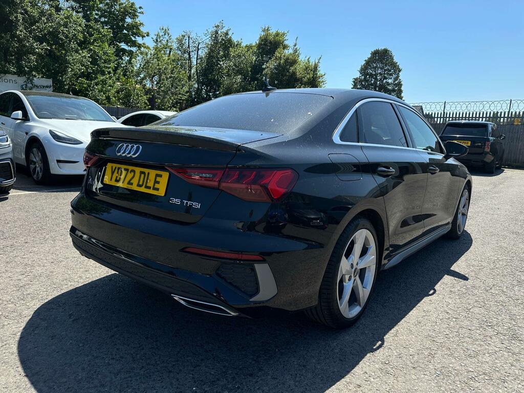 Audi A3 1.5 Tfsi 35 S Line S Tronic Euro 6 Ss YD72DLE Black #4