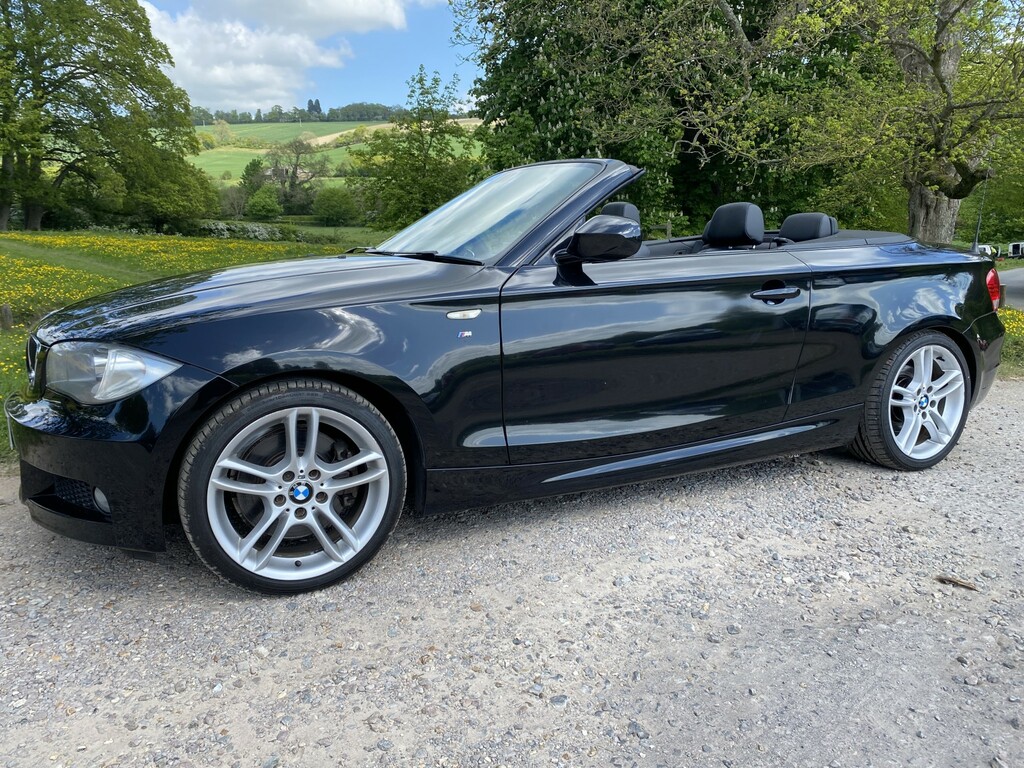 BMW 1 Series 2.0 123D M Sport Convertible Black #5