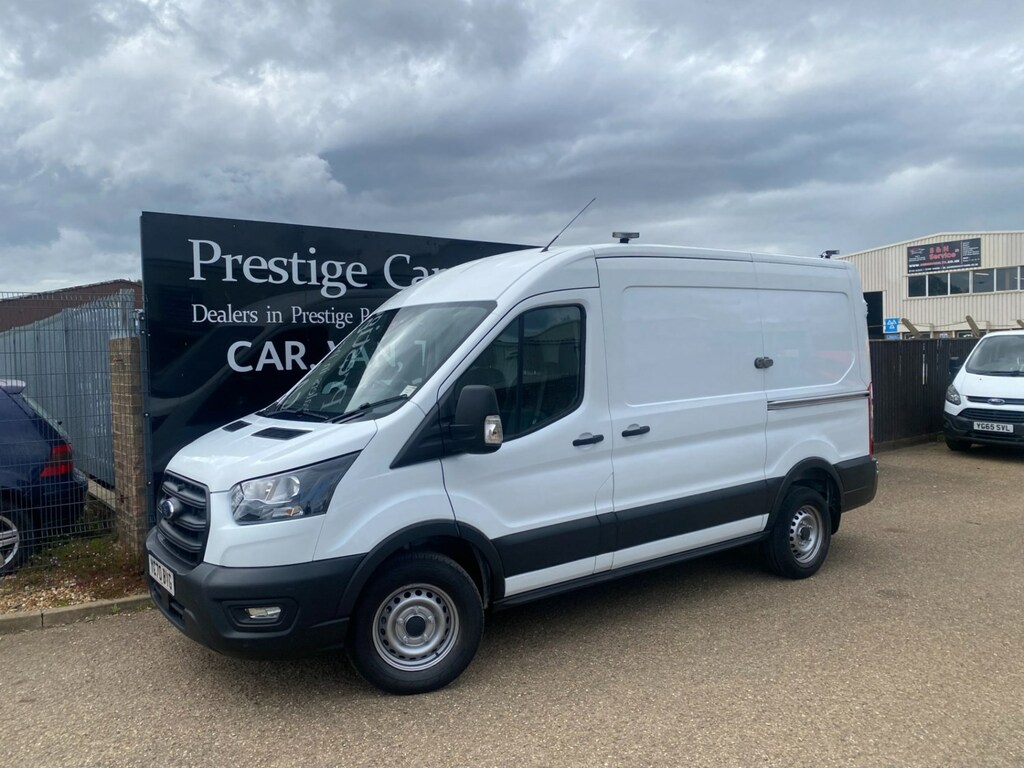 Ford Transit Custom 350 2.0 Tdci 130 Leader Awd 4X4 L2h1 Mwb Panel Van YC70BYG White #5