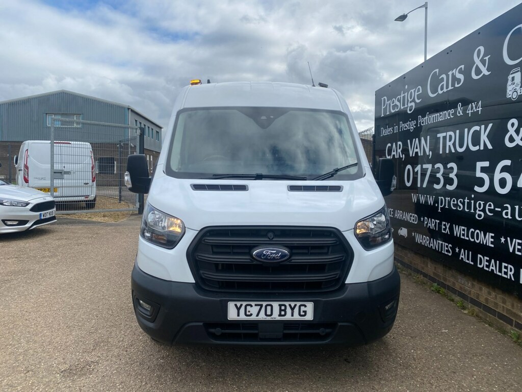 Ford Transit Custom 350 2.0 Tdci 130 Leader Awd 4X4 L2h1 Mwb Panel Van YC70BYG White #2