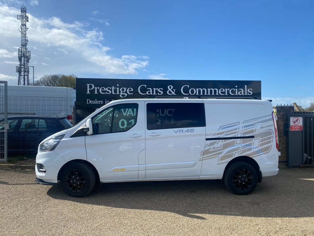 Ford Transit Custom 320 2.0 130Ps Limited L2 Crew Double Cab Van 6 Sea FD69BGO White #5