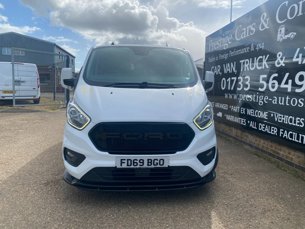 Ford Transit Custom 320 2.0 130Ps Limited L2 Crew Double Cab Van 6 Sea FD69BGO White #2