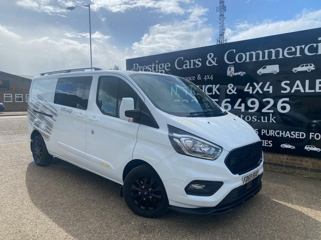 Ford Transit Custom 320 2.0 130Ps Limited L2 Crew Double Cab Van 6 Sea White