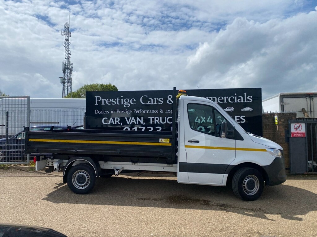 Mercedes-Benz Sprinter 315 Cdi 2.0 150 Progressive Mwb L2 Tipper Dropside KR22OYK White #3