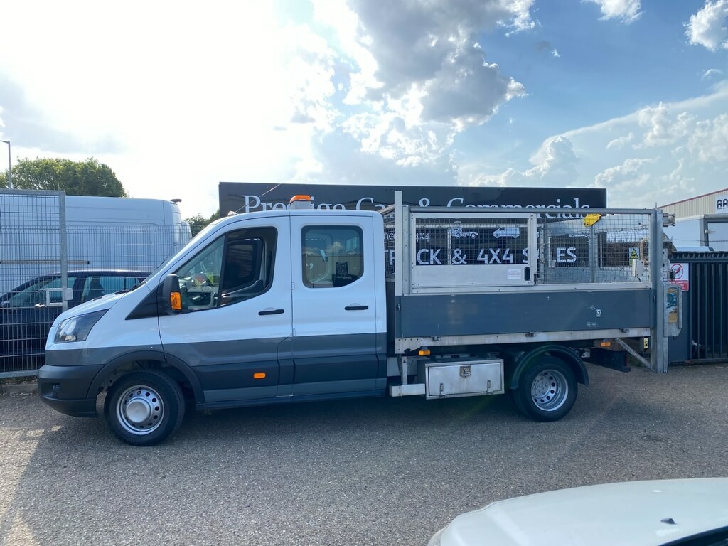 Ford Transit Custom 470 2.0 Tdci 170Ps Lwb L3 Caged Tipper Tail Lift 7 YN66NWP White #5