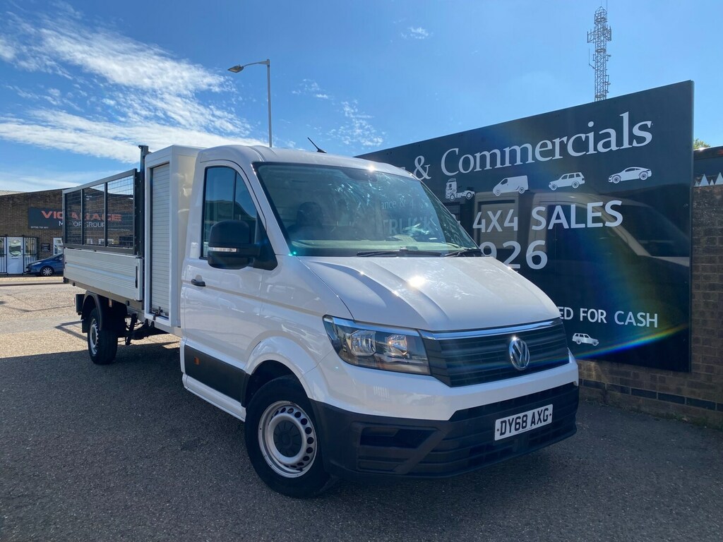 Volkswagen Crafter Cr35 2.0 Tdi 140Ps L3 Lwb Caged Dropside Pick Up T White
