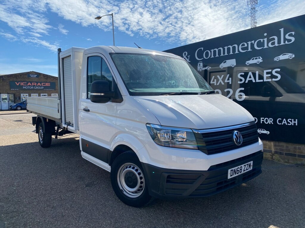 Volkswagen Crafter Cr35 2.0 Tdi 140Ps L3 Lwb Dropside Pick Up Truck 9 White
