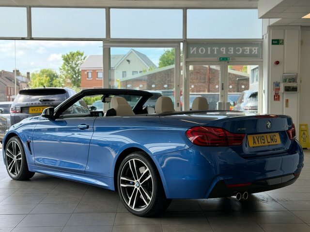 BMW 4 Series 435D M Sport Convertible AY19LNG Blue #5