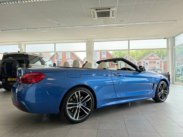 BMW 4 Series 435D M Sport Convertible AY19LNG Blue #3