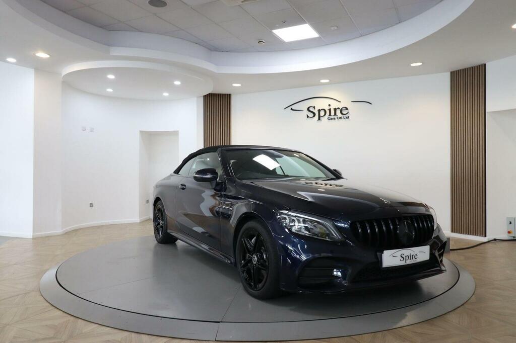 Mercedes-Benz C Class Convertible 2.0 C300d Amg Line Premium Cabriolet KV68KFF Blue #5