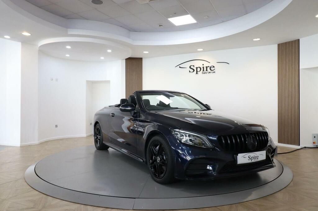 Mercedes-Benz C Class Convertible 2.0 C300d Amg Line Premium Cabriolet KV68KFF Blue #6