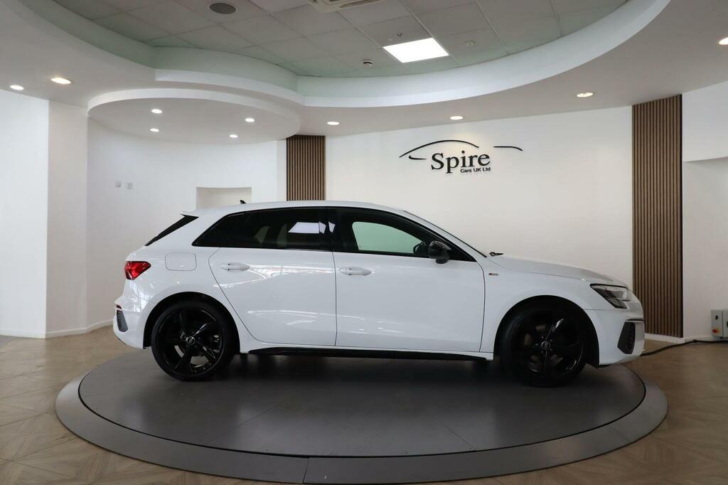 Audi A3 Hatchback 1.0 Tfsi 30 S Line Sportback Euro 6 Ss LT24MXK White #4