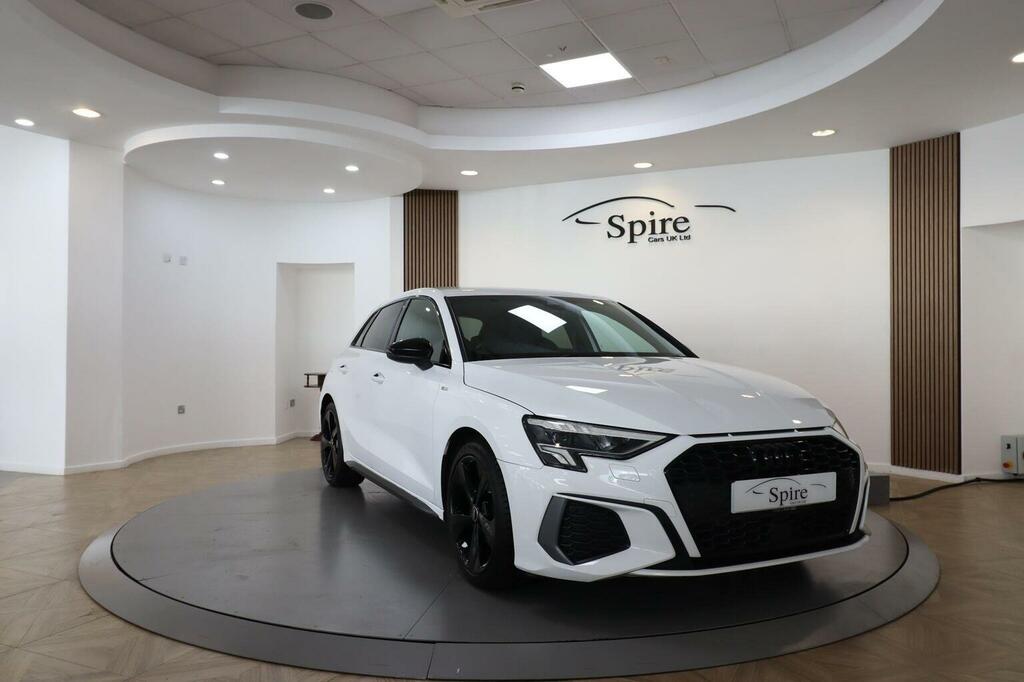 Audi A3 Hatchback 1.0 Tfsi 30 S Line Sportback Euro 6 Ss LT24MXK White #3