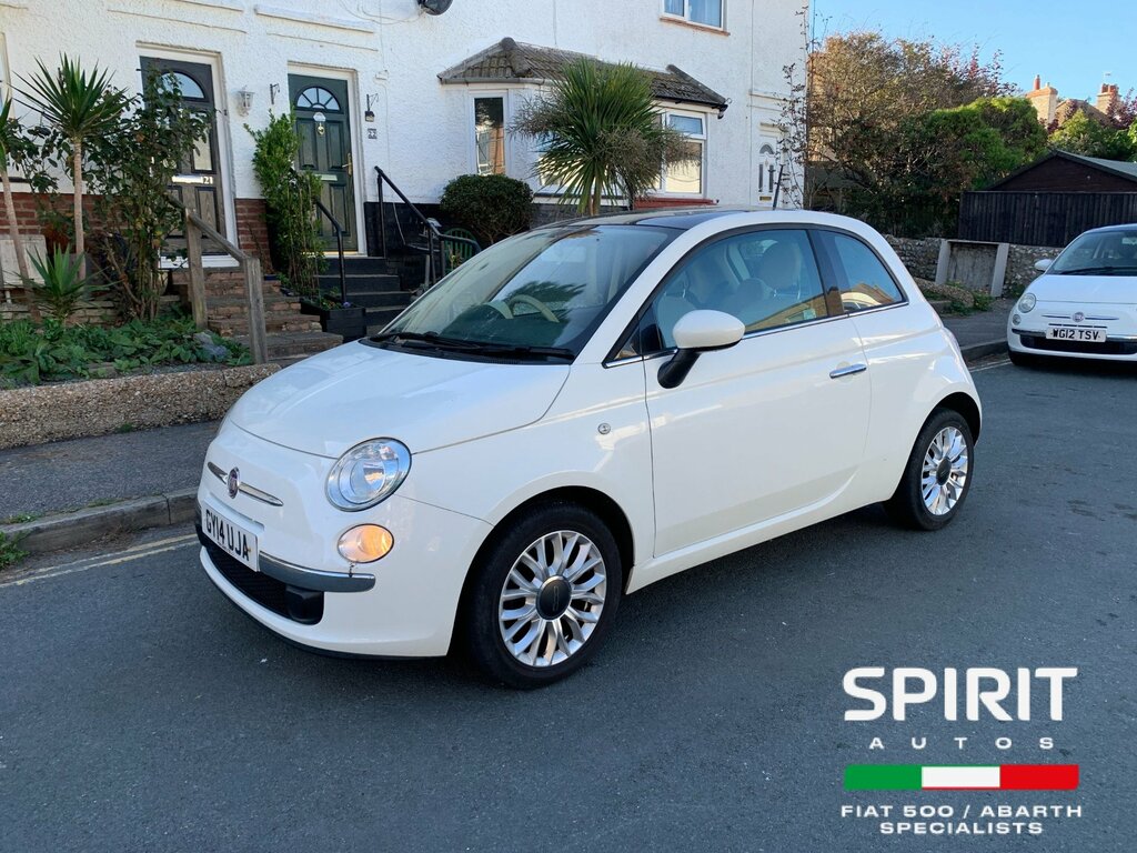 Fiat 500 1.2 Lounge Hatchback Dualogic Euro 6 S White