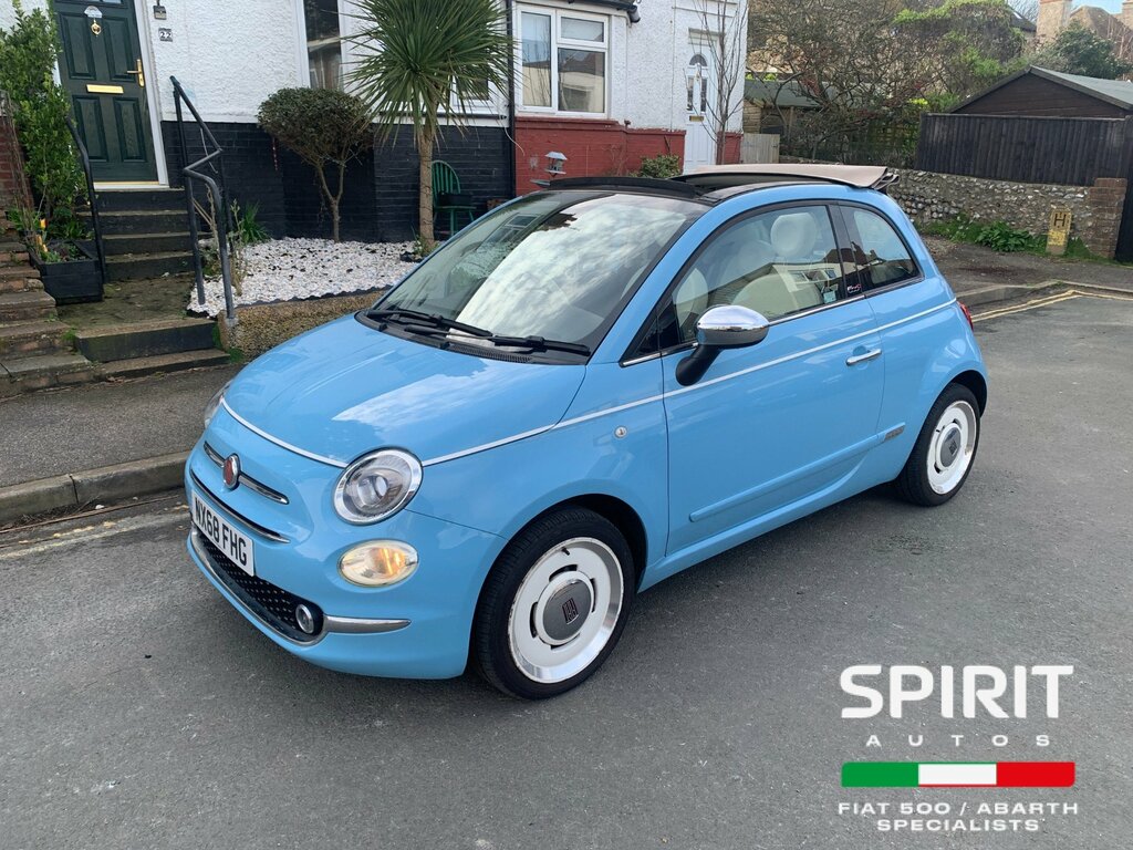 Fiat 500C 1.2 Spiaggina 58 Convertible Eur Blue