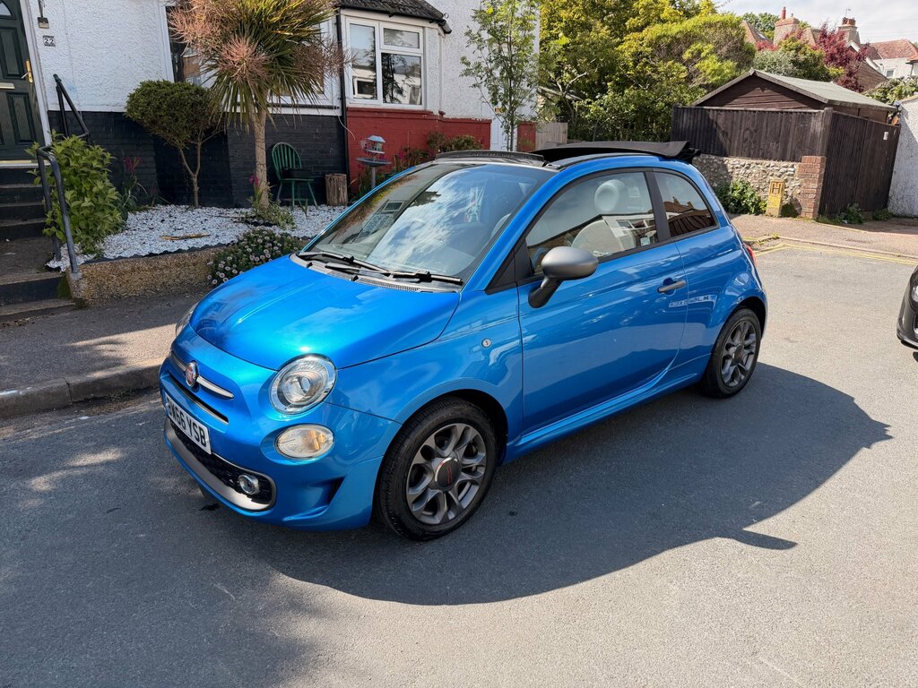 Fiat 500C 1.2 S Convertible Euro 6 Ss BW66YSB Blue #2