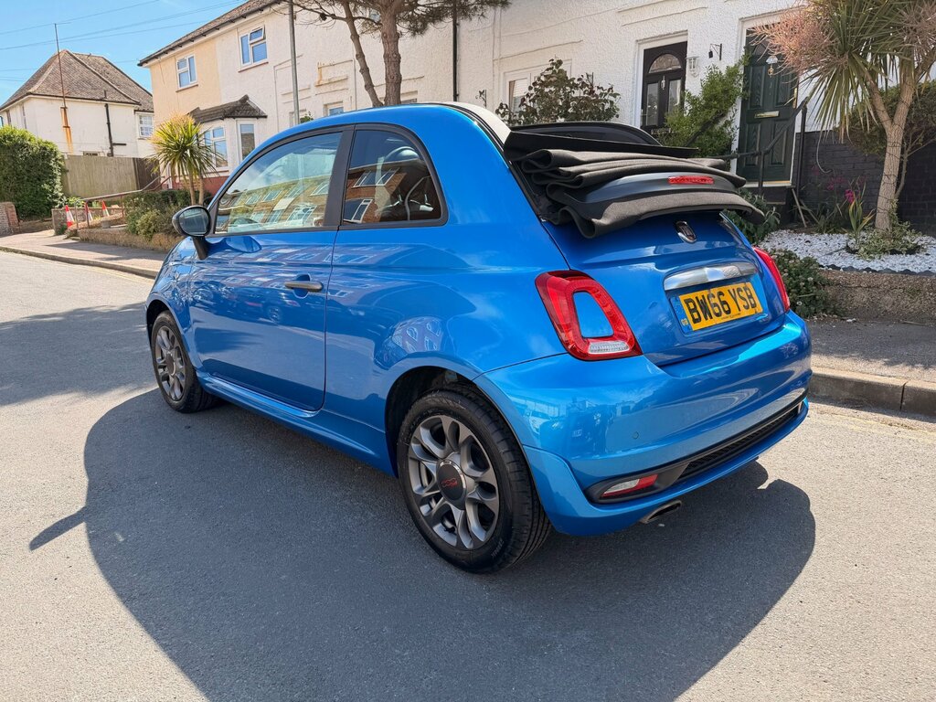 Fiat 500C 1.2 S Convertible Euro 6 Ss BW66YSB Blue #3