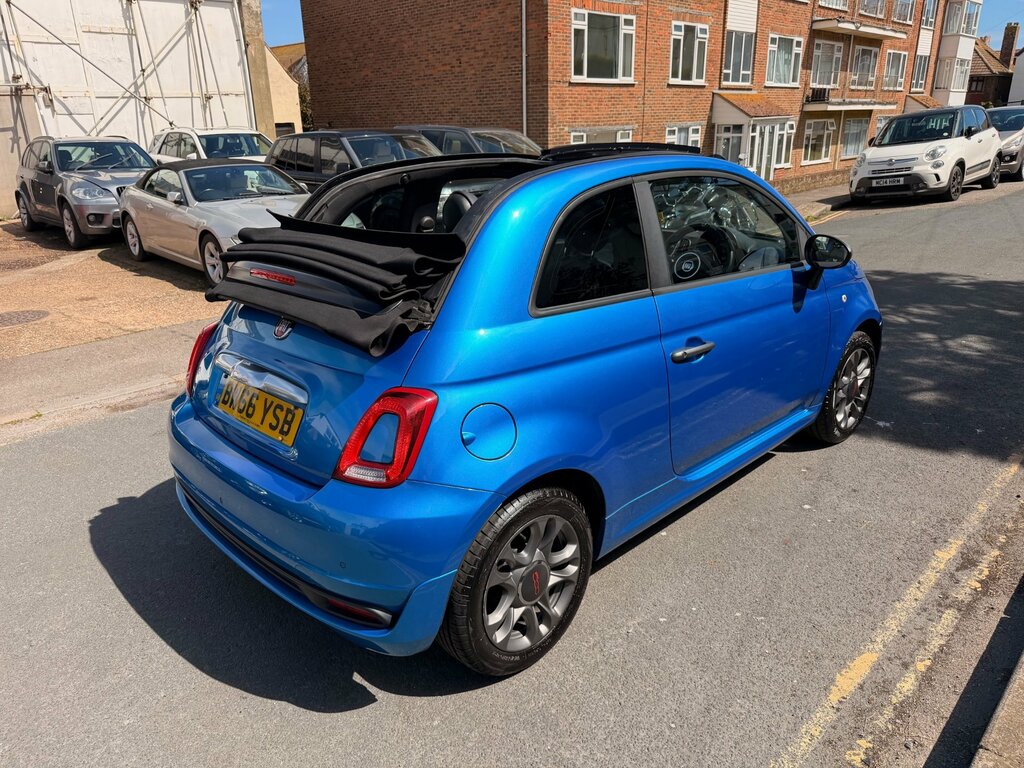 Fiat 500C 1.2 S Convertible Euro 6 Ss BW66YSB Blue #5