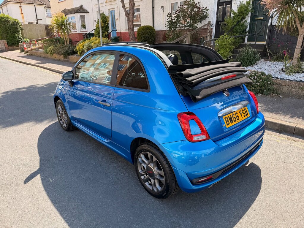 Fiat 500C 1.2 S Convertible Euro 6 Ss BW66YSB Blue #4