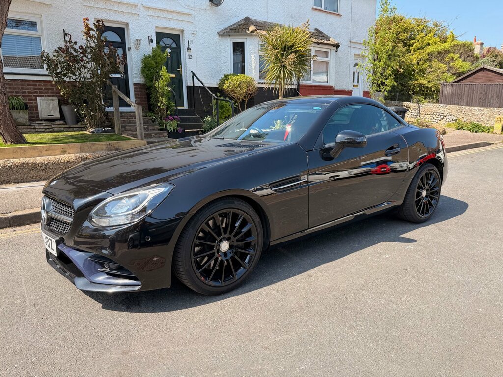 Mercedes-Benz SLC 2.1 Slc250d Amg Line Convertible G-tron Black #6