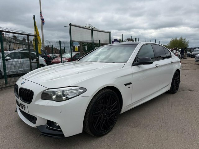 BMW 5 Series 535D M Sport Saloon White #5