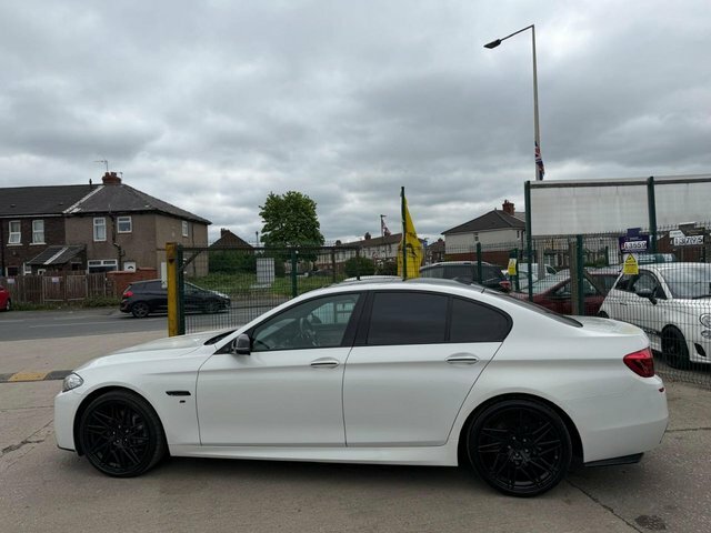 BMW 5 Series 535D M Sport Saloon White #4