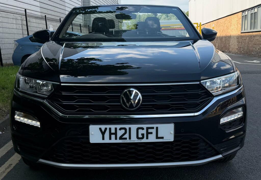 Volkswagen T-Roc 1.5 Tsi Evo Design Cabriolet Euro 6 Ss YH21GFL Black #2