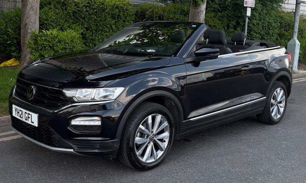 Volkswagen T-Roc 1.5 Tsi Evo Design Cabriolet Euro 6 Ss YH21GFL Black #4