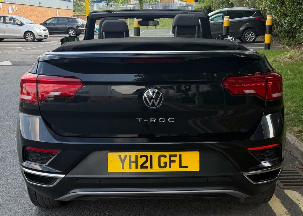 Volkswagen T-Roc 1.5 Tsi Evo Design Cabriolet Euro 6 Ss YH21GFL Black #6