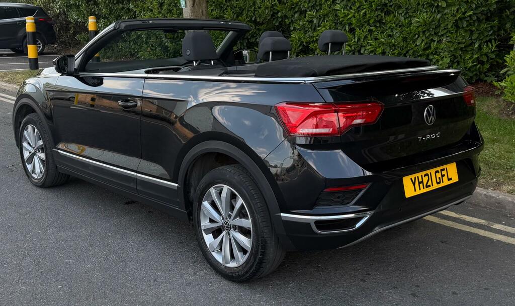 Volkswagen T-Roc 1.5 Tsi Evo Design Cabriolet Euro 6 Ss YH21GFL Black #5