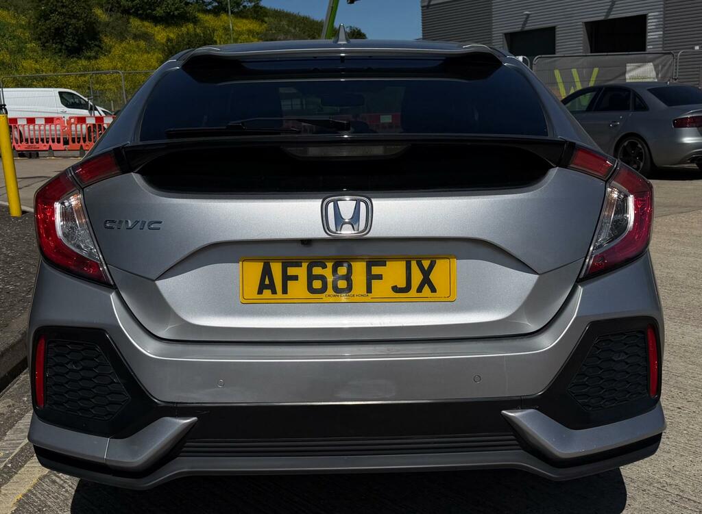 Honda Civic 1.0 Vtec Turbo Sr Cvt Euro 6 Ss Silver #6