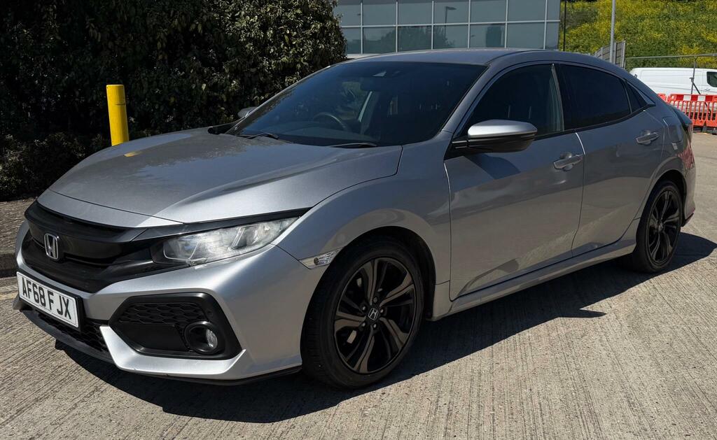 Honda Civic 1.0 Vtec Turbo Sr Cvt Euro 6 Ss Silver #4