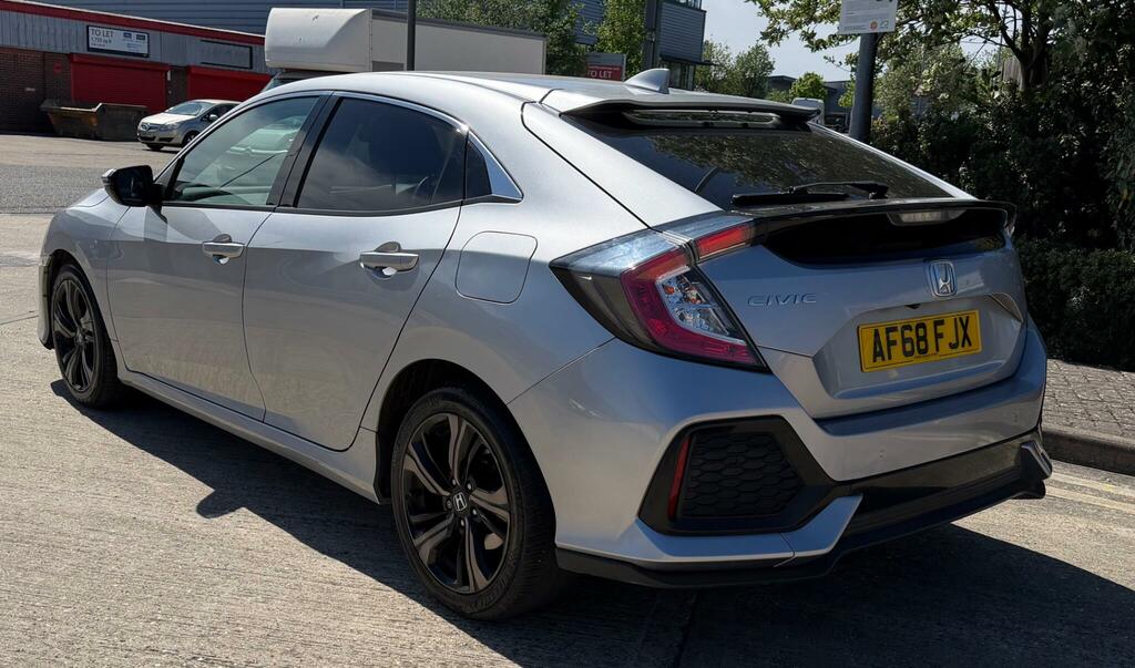 Honda Civic 1.0 Vtec Turbo Sr Cvt Euro 6 Ss Silver #5