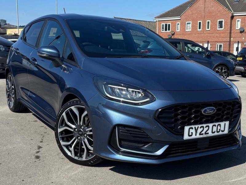 Ford Fiesta 1.0 Ecoboost Hybrid Mhev 155 St-line Vignale - GY22COJ Blue #3