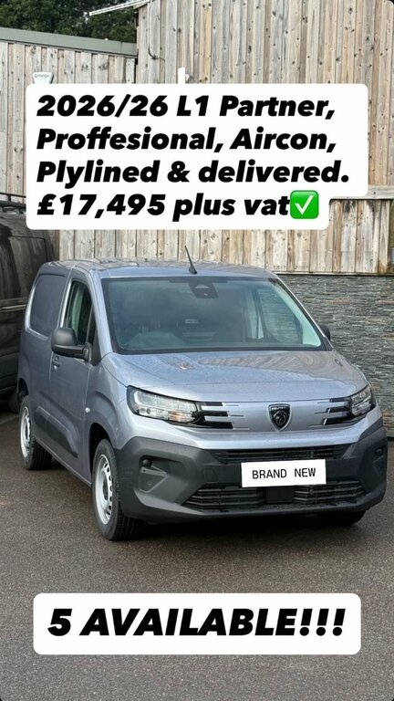 Peugeot Partner 1.5 Professional Plus Panel Van Grey