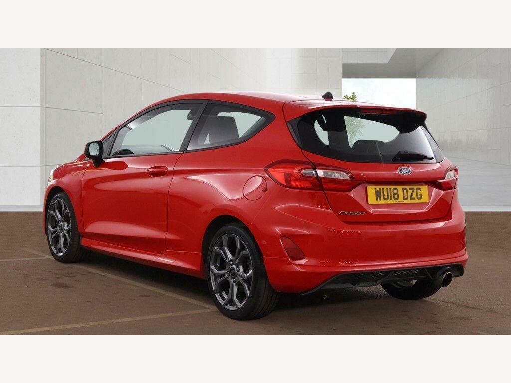 Ford Fiesta 1.0T Ecoboost St-line Euro 6 Ss WU18DZG Red #3