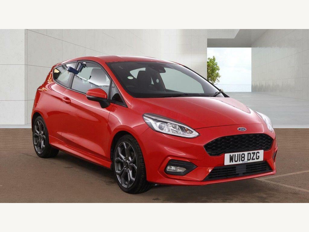 Ford Fiesta 1.0T Ecoboost St-line Euro 6 Ss Red