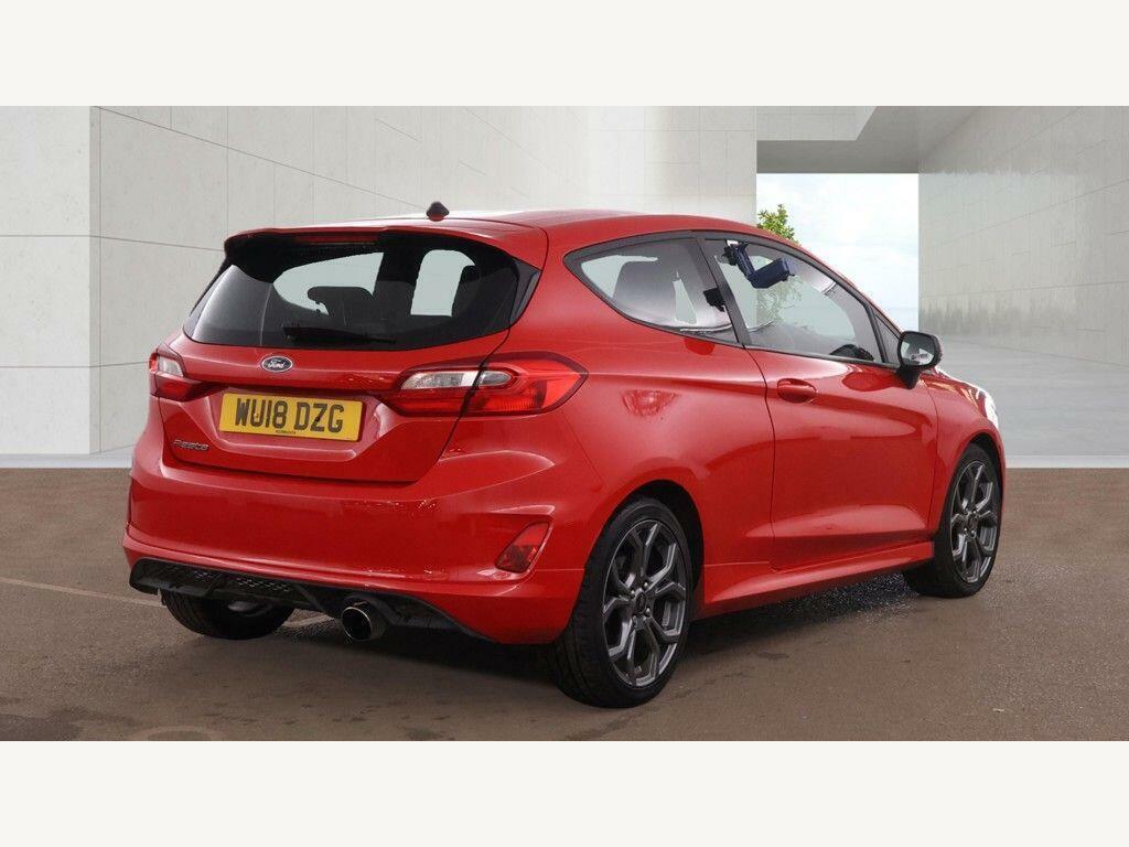 Ford Fiesta 1.0T Ecoboost St-line Euro 6 Ss WU18DZG Red #4
