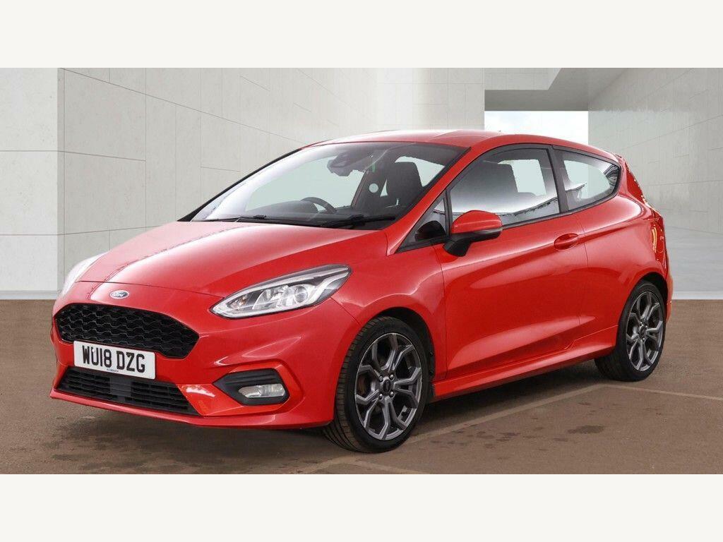 Ford Fiesta 1.0T Ecoboost St-line Euro 6 Ss WU18DZG Red #2