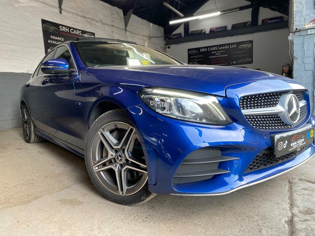 Mercedes-Benz C Class Saloon 2.0 C300de 13.5Kwh Amg Line Edition Premiu Blue